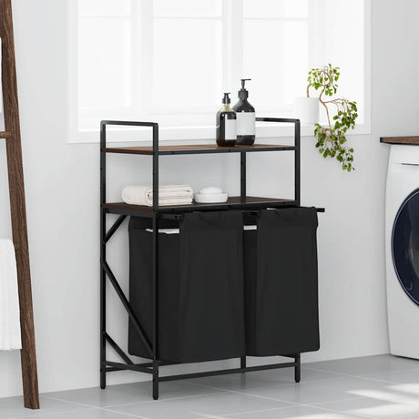 Laundry Basket 3 Compartments With Shelves