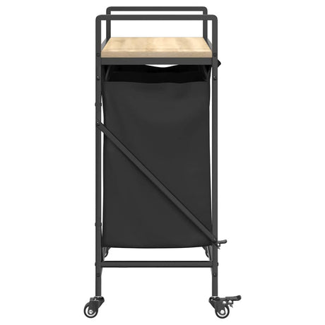 Laundry Basket 2 Compartments With Wheels