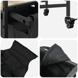 Laundry Basket 2 Compartments With Wheels