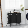Laundry Basket 2 Compartments With Wheels