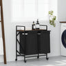 Laundry Basket 2 Compartments With Wheels