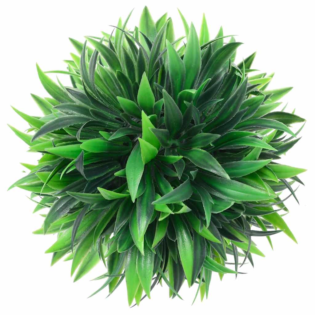 Artificial Boxwood Balls With Led Lights 2 Pcs Green