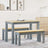4 Piece Dining Set Panama Solid Wood Pine