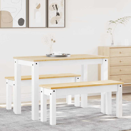 4 Piece Dining Set Panama Solid Wood Pine