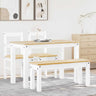 4 Piece Dining Set Panama Solid Wood Pine
