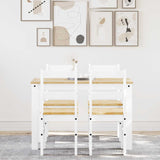 4 Piece Dining Set Panama Solid Wood Pine