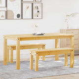 4 Piece Dining Set Panama Solid Wood Pine