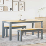 4 Piece Dining Set Panama Solid Wood Pine