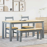 4 Piece Dining Set Panama Solid Wood Pine