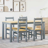 4 Piece Dining Set Panama Solid Wood Pine