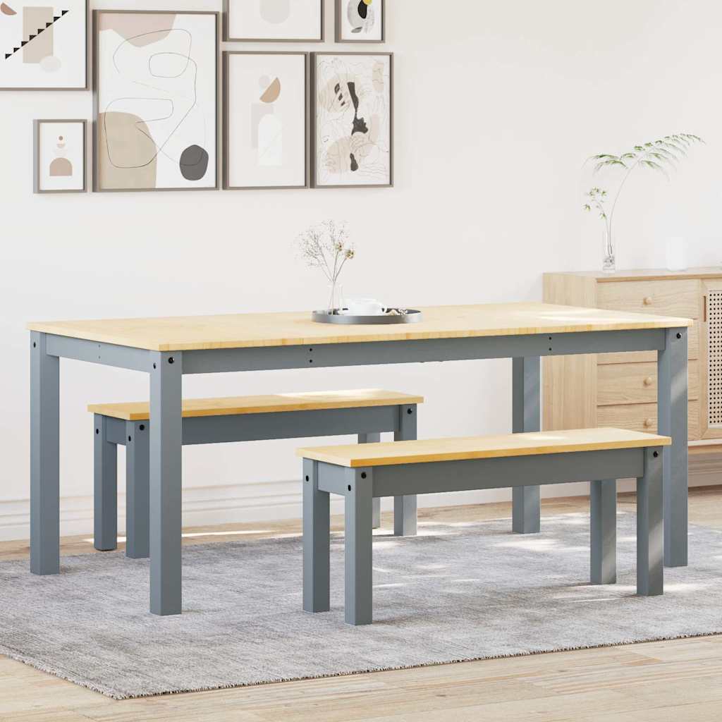 4 Piece Dining Set Panama Solid Wood Pine