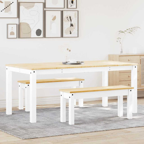 4 Piece Dining Set Panama Solid Wood Pine