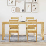 4 Piece Dining Set Panama Solid Wood Pine