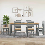 4 Piece Dining Set Panama Solid Wood Pine