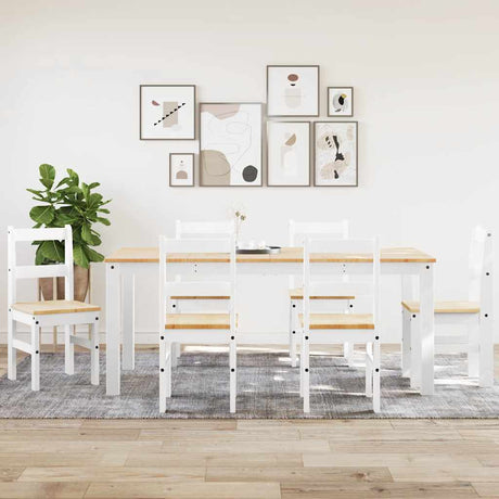 4 Piece Dining Set Panama Solid Wood Pine