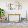 3 Piece Dining Set Panama Solid Wood Pine