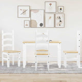 3 Piece Dining Set Panama Solid Wood Pine