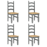 5 Piece Dining Set Panama Grey Solid Wood Pine