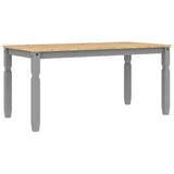 5 Piece Dining Set Panama Grey Solid Wood Pine