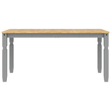 5 Piece Dining Set Panama Grey Solid Wood Pine