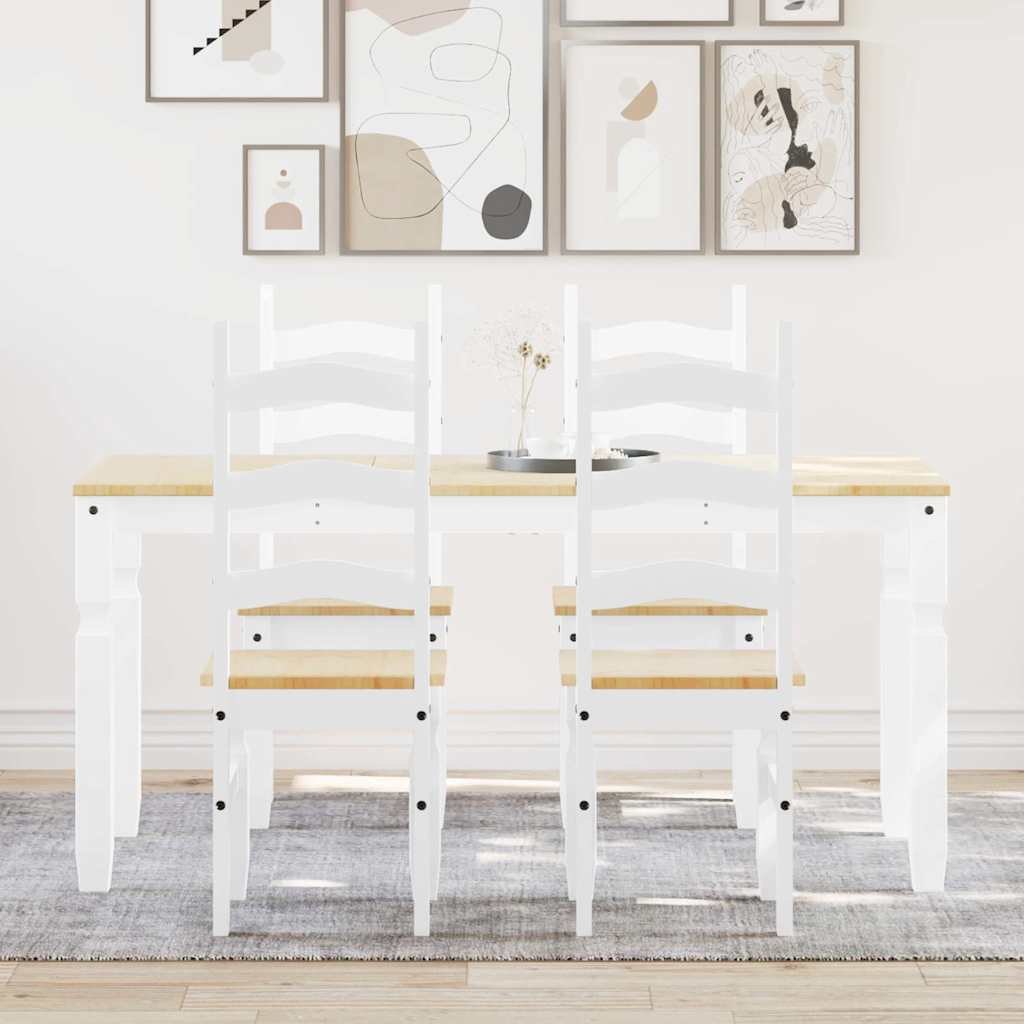 3 Piece Dining Set Panama Solid Wood Pine
