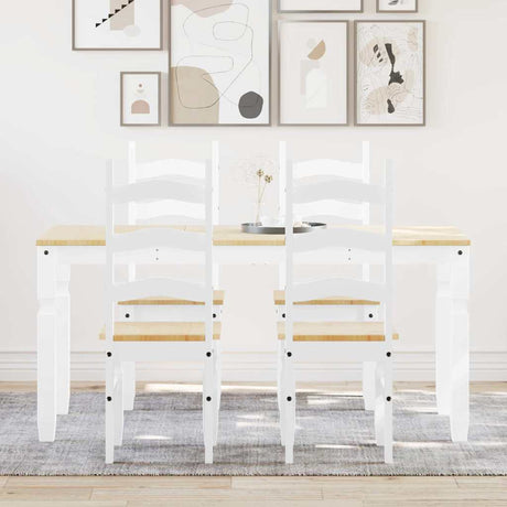 3 Piece Dining Set Panama Solid Wood Pine