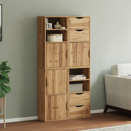 Side Cabinets 4 Pcs &quot;Odda&quot; 40X24X79 Cm Solid Wood Pine