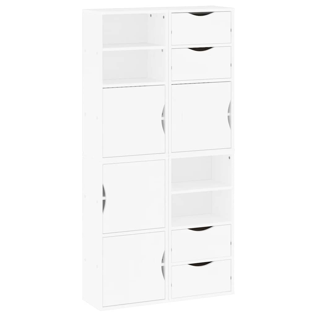 Side Cabinets 4 Pcs &quot;Odda&quot; 40X24X79 Cm Solid Wood Pine