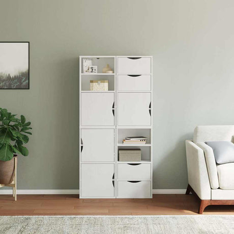 Side Cabinets 4 Pcs &quot;Odda&quot; 40X24X79 Cm Solid Wood Pine