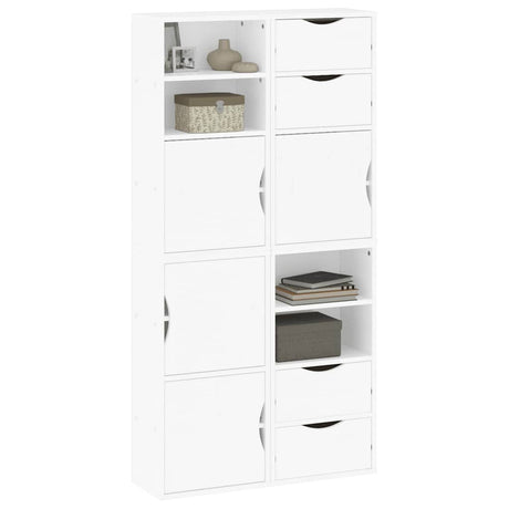 Side Cabinets 4 Pcs &quot;Odda&quot; 40X24X79 Cm Solid Wood Pine