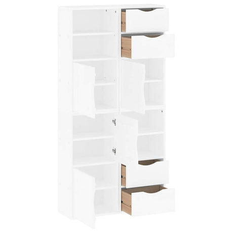 Side Cabinets 4 Pcs &quot;Odda&quot; 40X24X79 Cm Solid Wood Pine