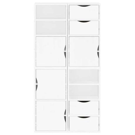 Side Cabinets 4 Pcs &quot;Odda&quot; 40X24X79 Cm Solid Wood Pine
