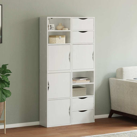 Side Cabinets 4 Pcs &quot;Odda&quot; 40X24X79 Cm Solid Wood Pine