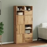 Side Cabinets 4 Pcs &quot;Odda&quot; 40X24X79 Cm Solid Wood Pine