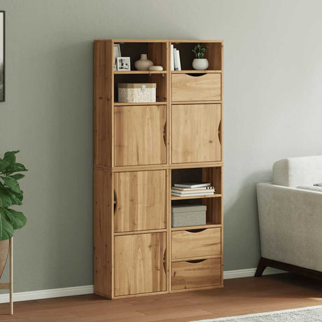Side Cabinets 4 Pcs &quot;Odda&quot; 40X24X79 Cm Solid Wood Pine