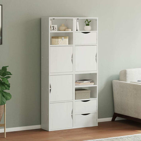 Side Cabinets 4 Pcs &quot;Odda&quot; 40X24X79 Cm Solid Wood Pine