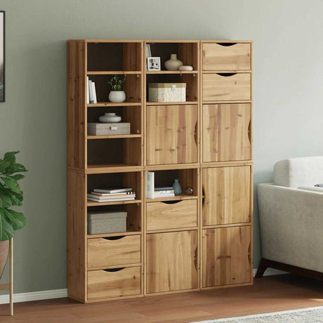 Side Cabinets 4 Pcs &quot;Odda&quot; 40X24X79 Cm Solid Wood Pine