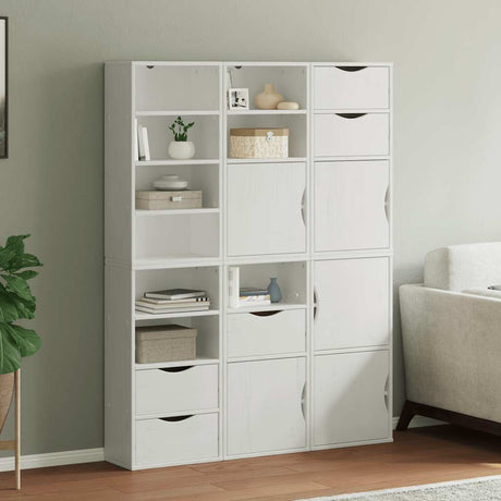 Side Cabinets 4 Pcs &quot;Odda&quot; 40X24X79 Cm Solid Wood Pine