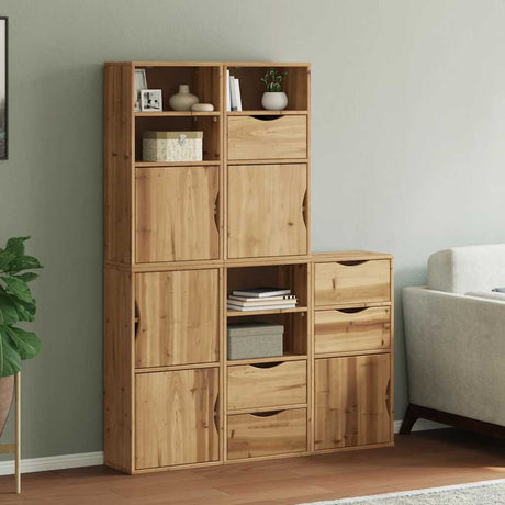 Side Cabinets 4 Pcs &quot;Odda&quot; 40X24X79 Cm Solid Wood Pine