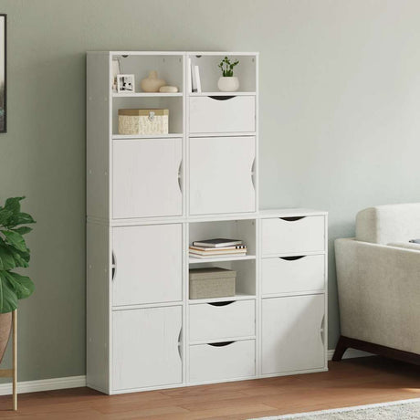 Side Cabinets 4 Pcs &quot;Odda&quot; 40X24X79 Cm Solid Wood Pine