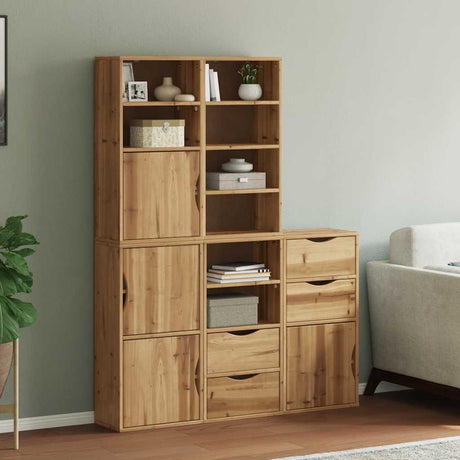 Side Cabinets 4 Pcs &quot;Odda&quot; 40X24X79 Cm Solid Wood Pine