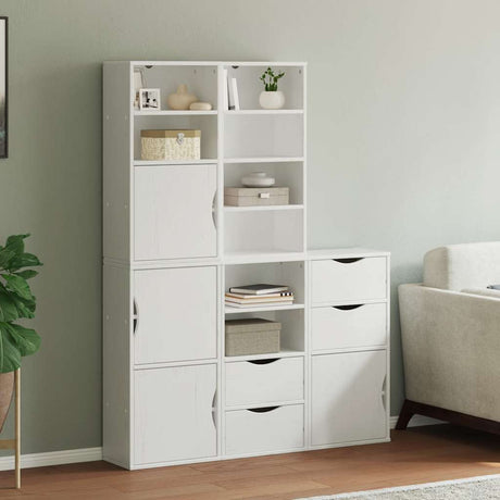Side Cabinets 4 Pcs &quot;Odda&quot; 40X24X79 Cm Solid Wood Pine