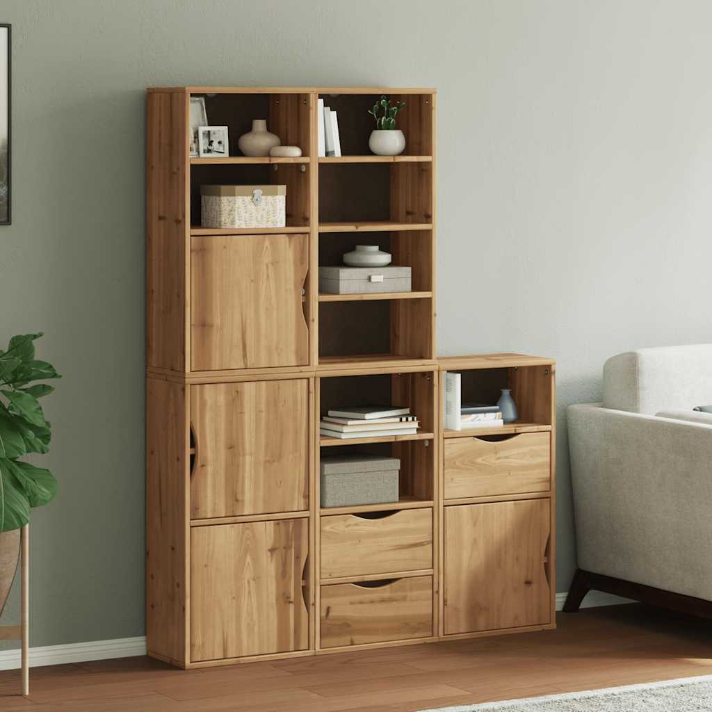 Side Cabinets 4 Pcs &quot;Odda&quot; 40X24X79 Cm Solid Wood Pine