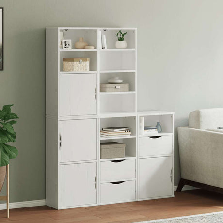 Side Cabinets 4 Pcs &quot;Odda&quot; 40X24X79 Cm Solid Wood Pine