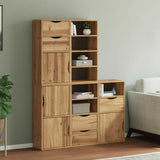 Side Cabinets 4 Pcs &quot;Odda&quot; 40X24X79 Cm Solid Wood Pine