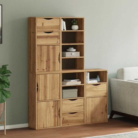Side Cabinets 4 Pcs &quot;Odda&quot; 40X24X79 Cm Solid Wood Pine