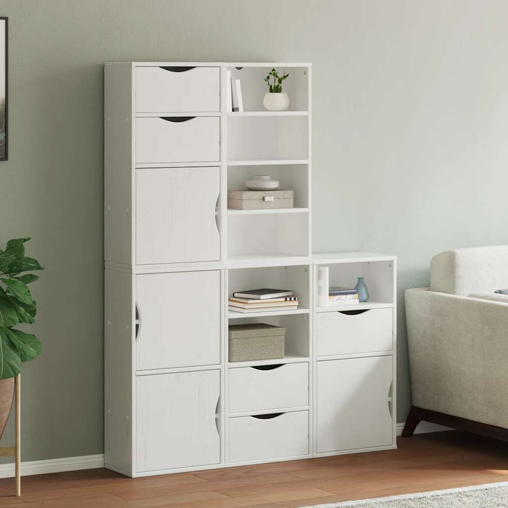 Side Cabinets 4 Pcs &quot;Odda&quot; 40X24X79 Cm Solid Wood Pine