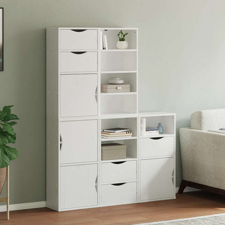 Side Cabinets 4 Pcs &quot;Odda&quot; 40X24X79 Cm Solid Wood Pine