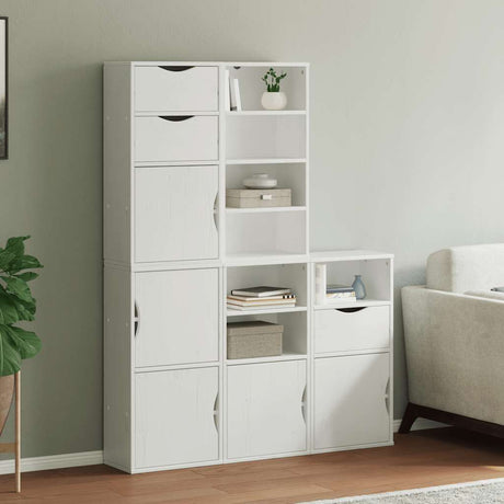 Side Cabinets 4 Pcs &quot;Odda&quot; 40X24X79 Cm Solid Wood Pine