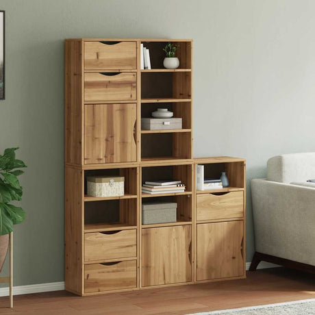 Side Cabinets 4 Pcs &quot;Odda&quot; 40X24X79 Cm Solid Wood Pine
